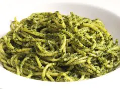 receta de espaguetis al pesto