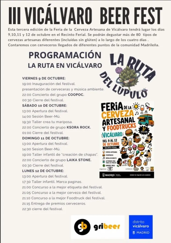 feria cerveza vicalvaro programa