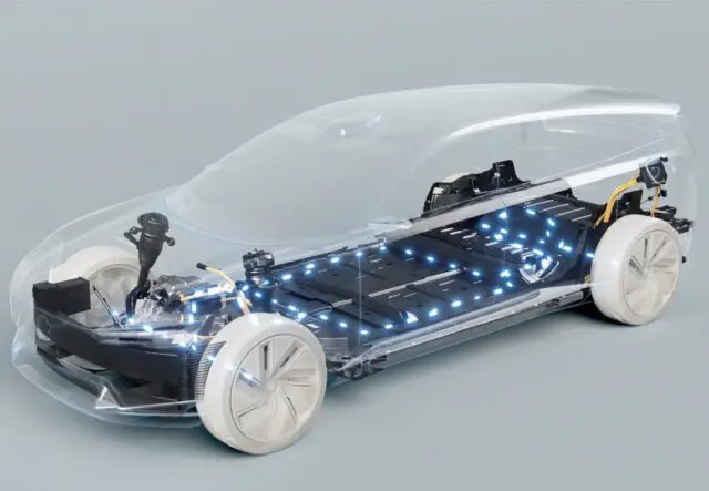 batería de un coche eléctrico