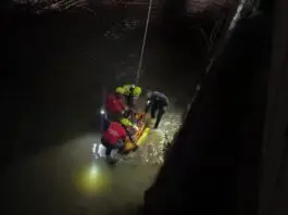 Rescate de una mujer en el río Manzanares
