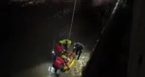 Rescate de una mujer en el río Manzanares