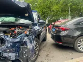 Reyerta y accidente en San Blas