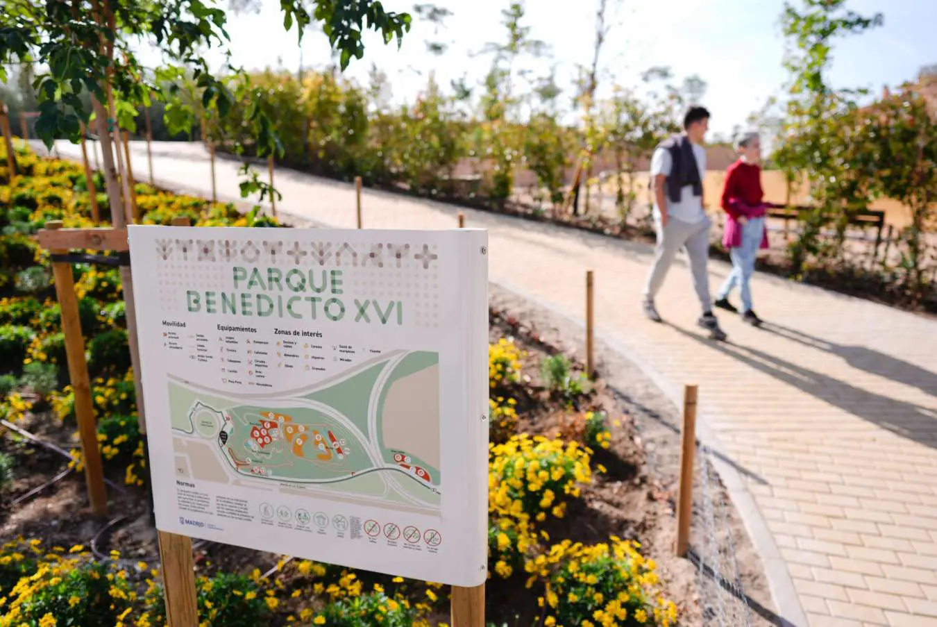 nuevo parque Benedicto-XVI ciudad deporte paseo