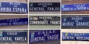 Calles con nombres franquistas
