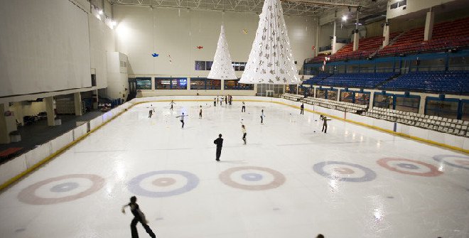 palacio de hielo patinaje