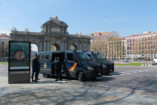 policía madrid confinamiento
