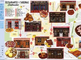 restaurantes históricos madrid en un mapa cultural