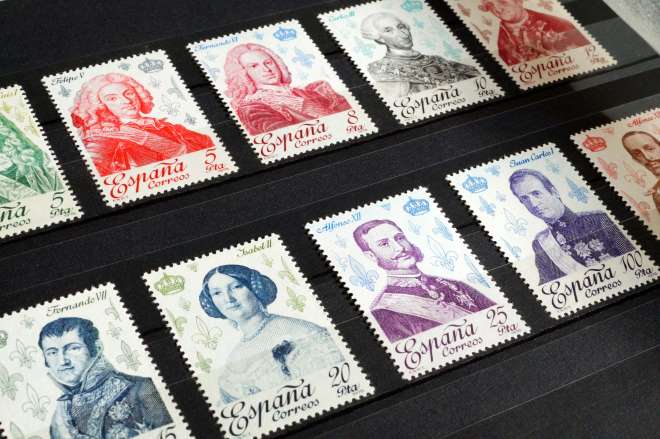 colección antigua de sellos españoles 