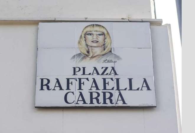 Raffaella carrá plaza