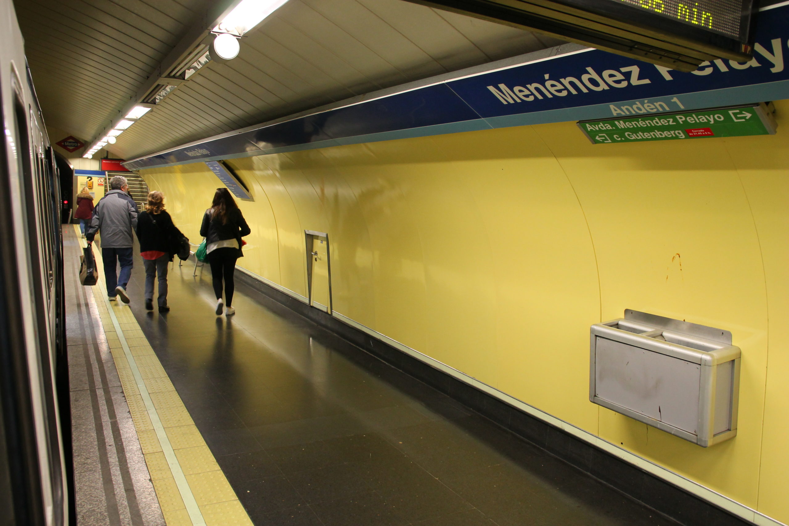 Obras metro Menéndez Pelayo