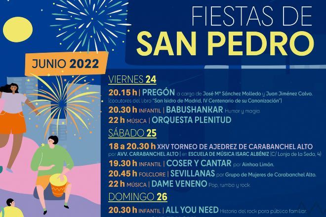 fiestas de san Pedro Carabanchel 2022