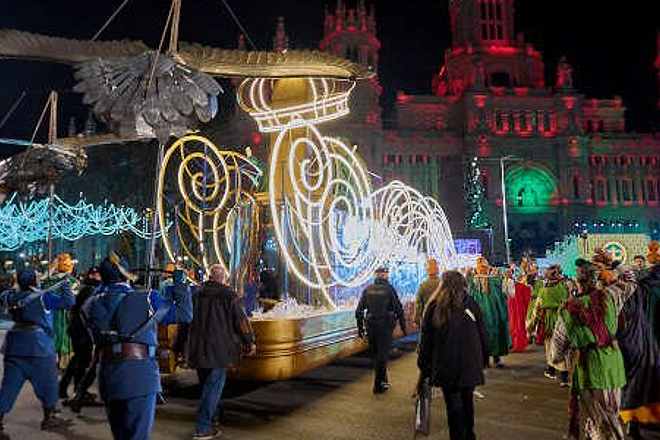 Cabalgata de Reyes Magos en Madrid