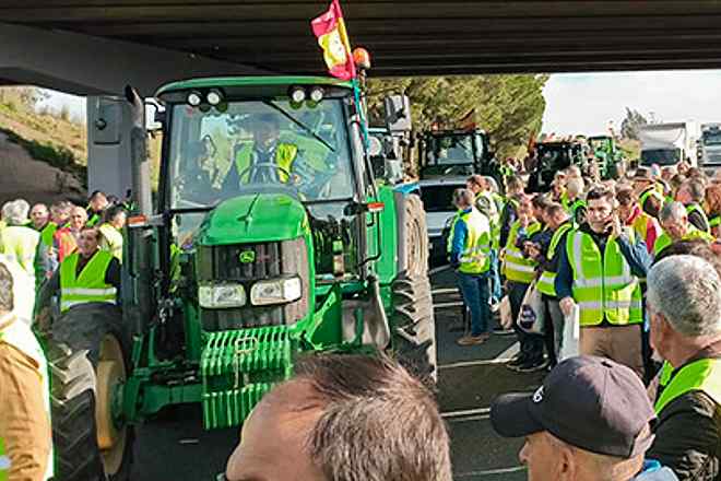 Manifestación tractores en madrid