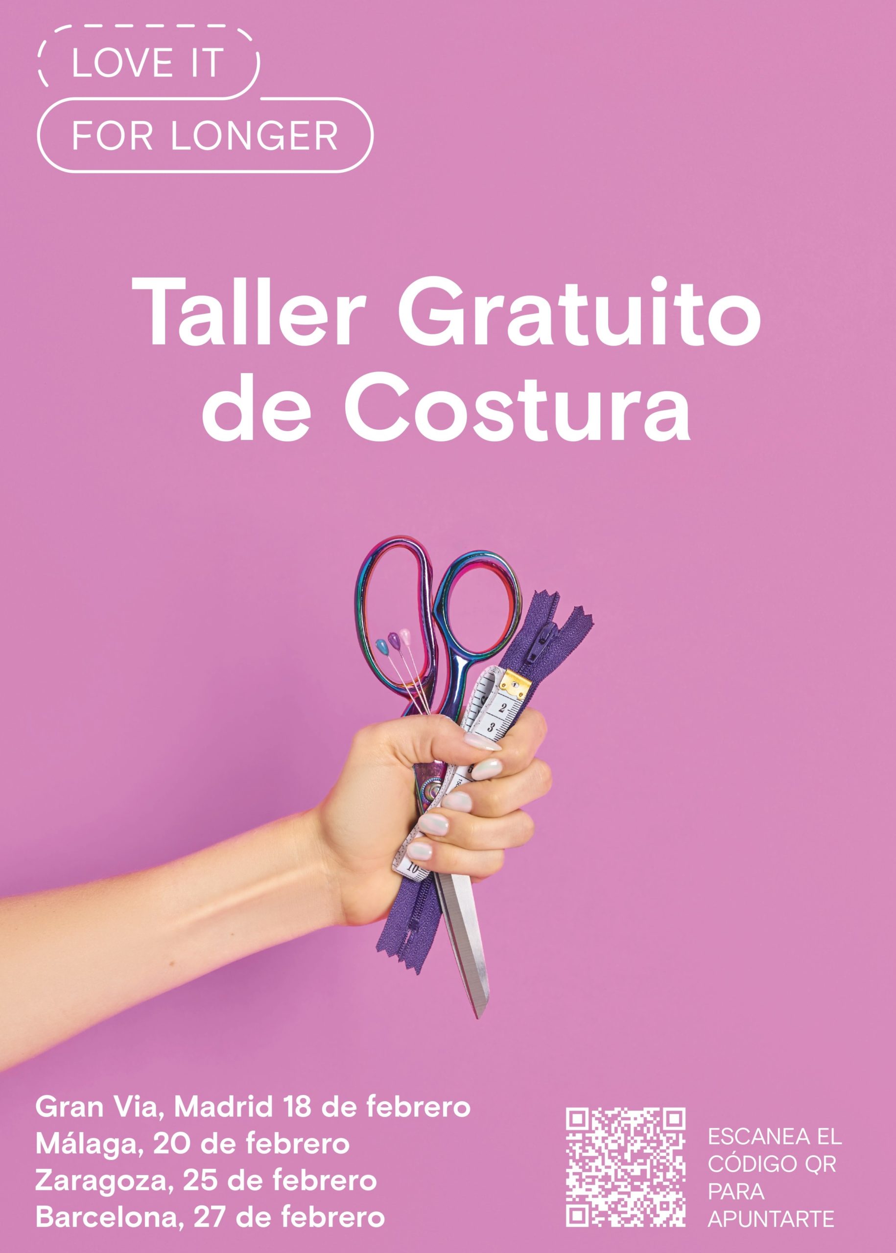 talleres gratis de costura en Madrid gran vía
