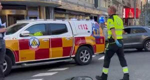 Accidente en Gran Vía