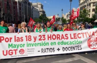 Huelga de educación en Madrid