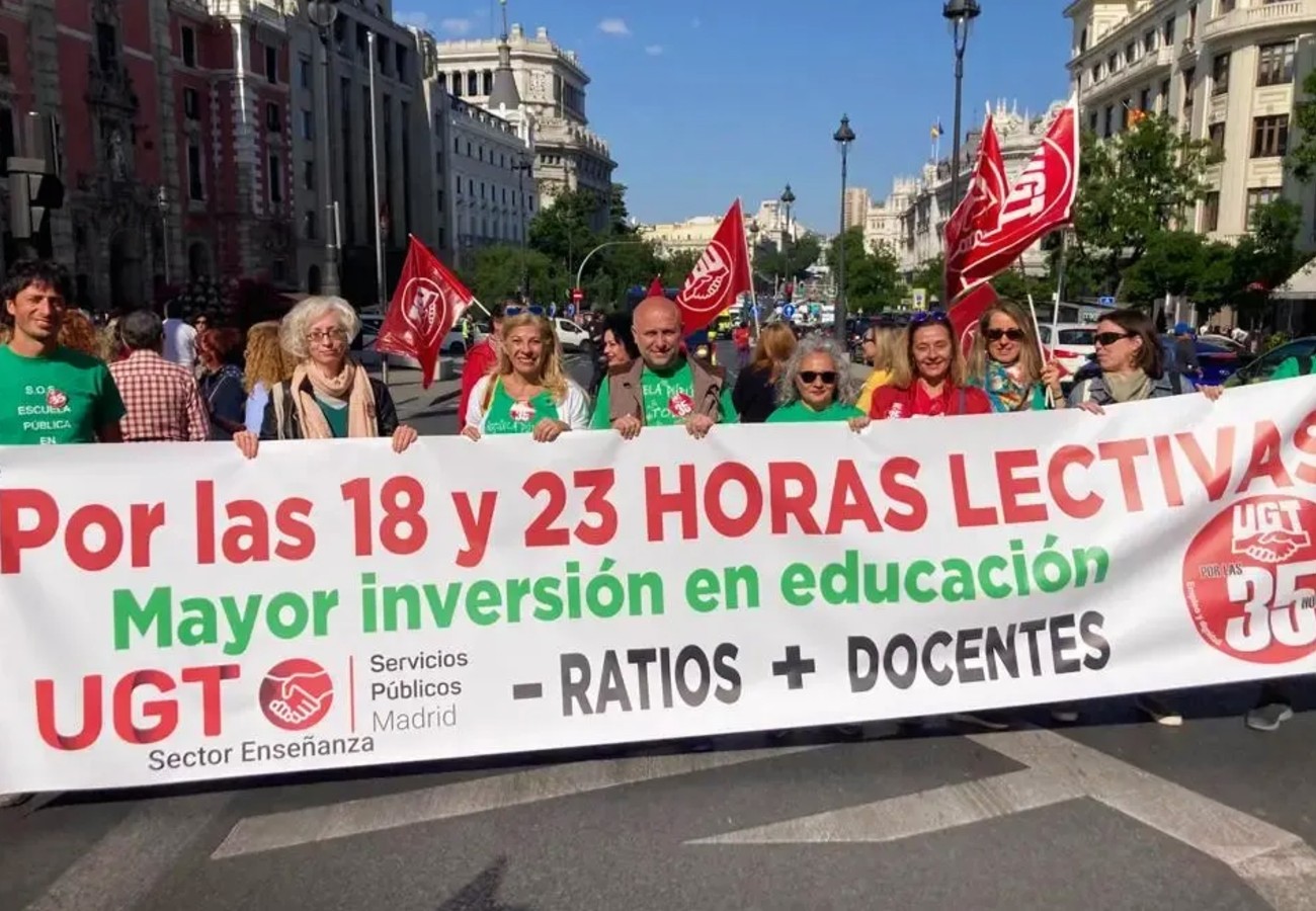 Huelga de educación en Madrid