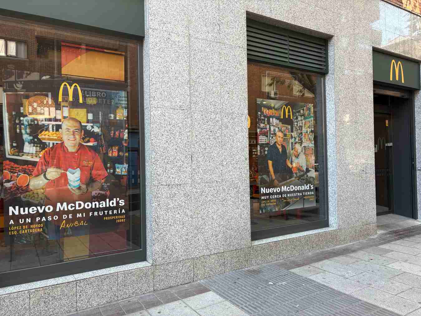 mcdonalds prosperidad carteles barrio