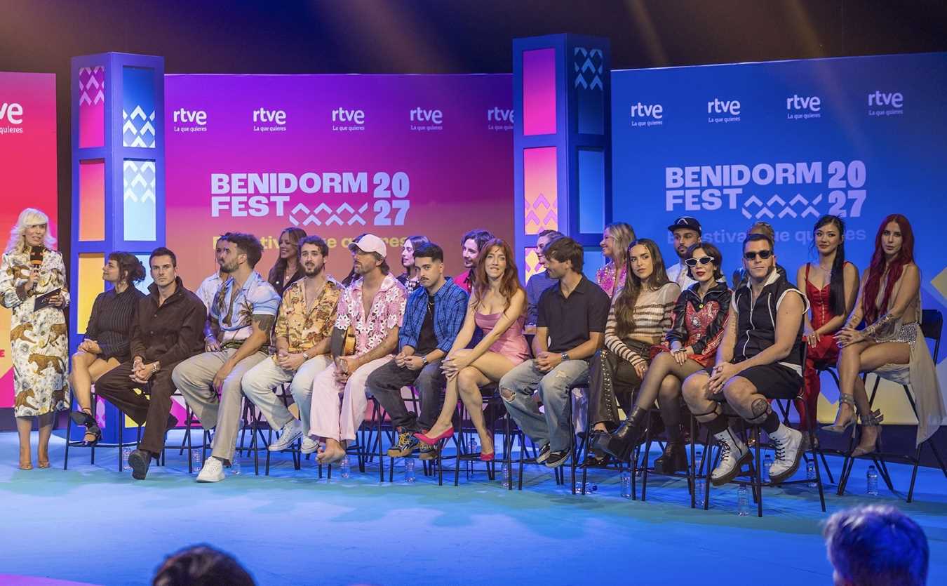 Benidorm fest 2027 foto RTVE grupo y maría