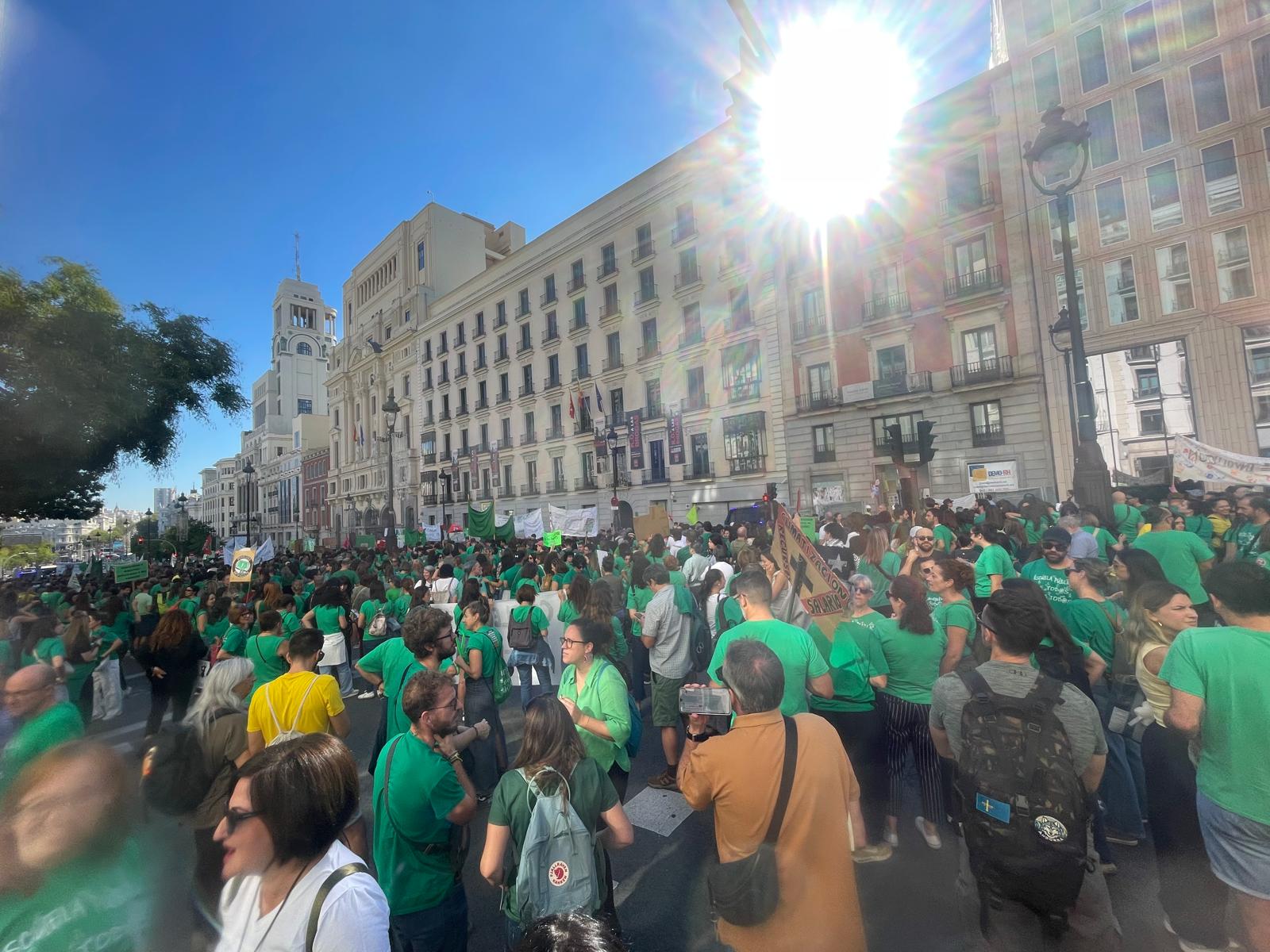 Huelga indefinida de educación en Madrid
