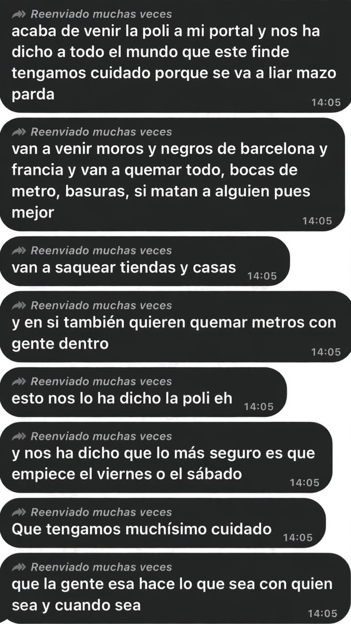 Disturbios en Madrid