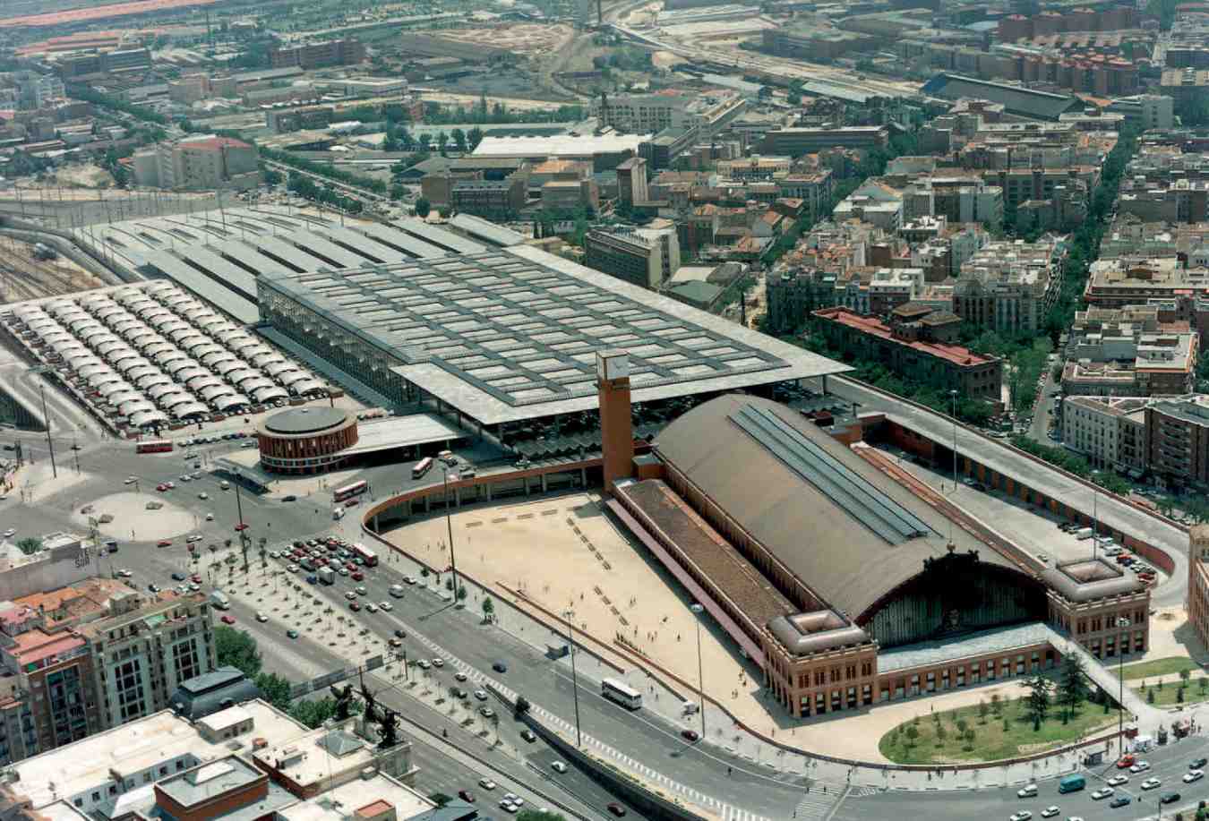 estación de atocha vista aérea