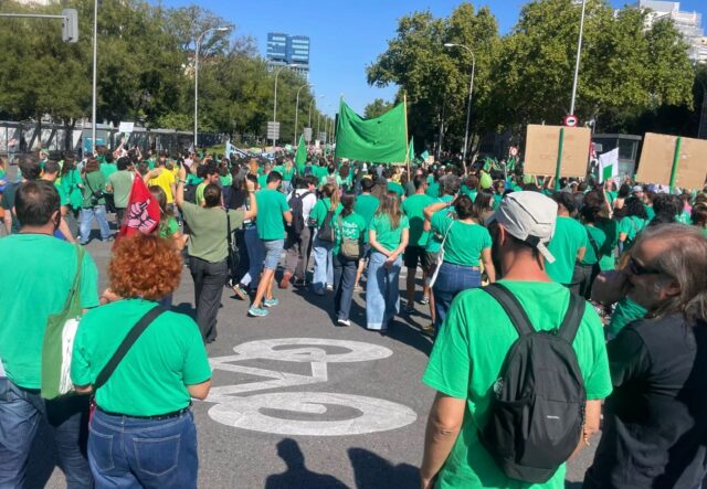 Huelga indefinida de educación en Madrid