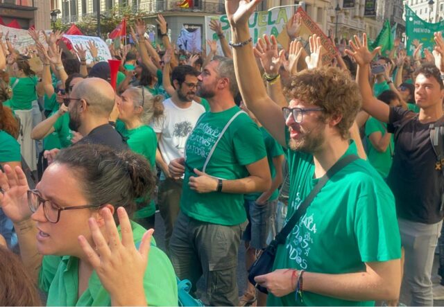 Huelga indefinida de educación en Madrid